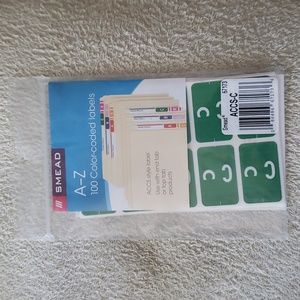 New Smead Color Labels "C"